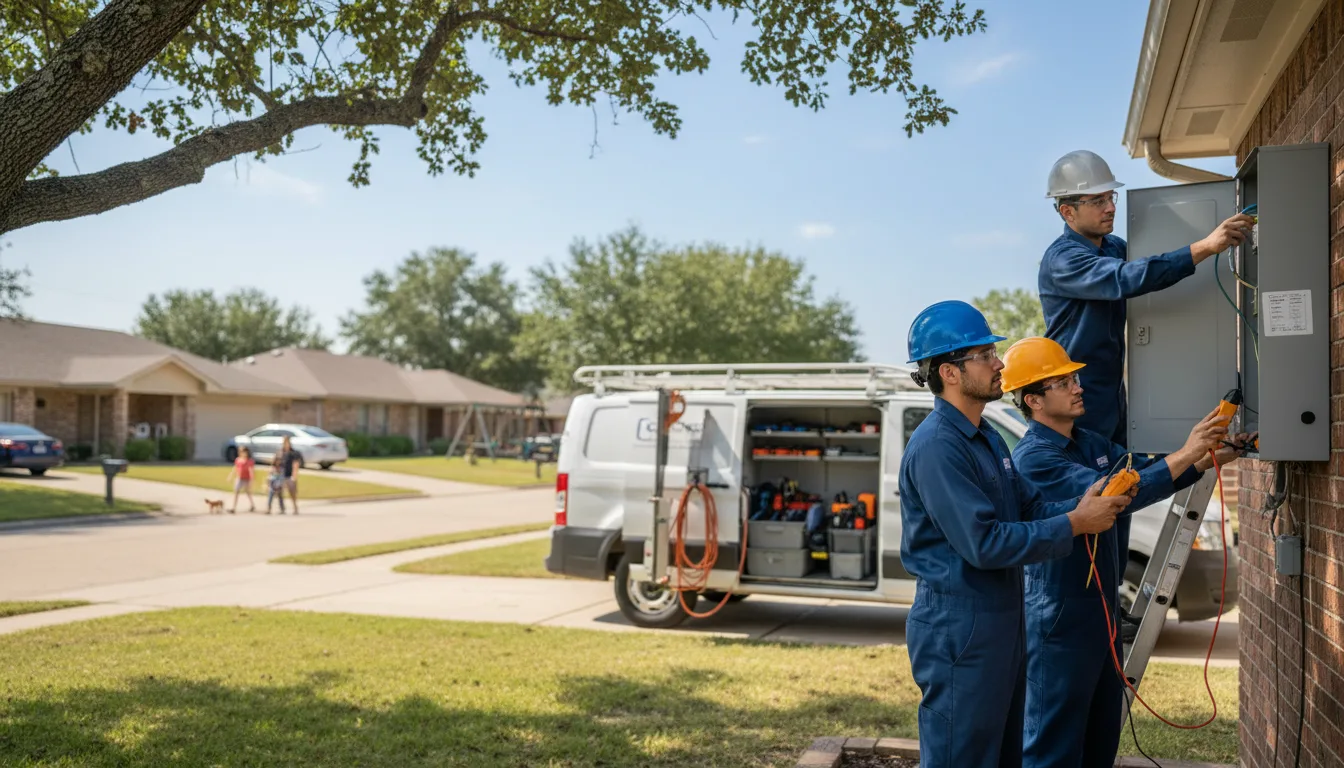 Certified electrician providing emergency electrical services in Ridge, NY